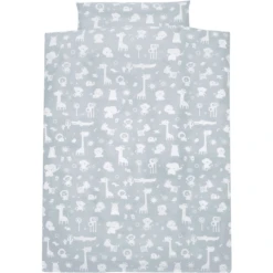 Alvi Bettwäsche 100 X 135 Cm, Zootiere Puderblau