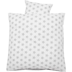 Alvi Bettwäsche 80 X 80 Cm, Stars Silber