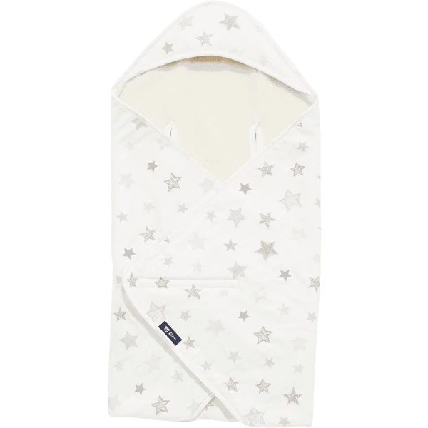 Alvi® Einschlagdecke Sterne Silbergrau Exklusiv 80 X 80 Cm