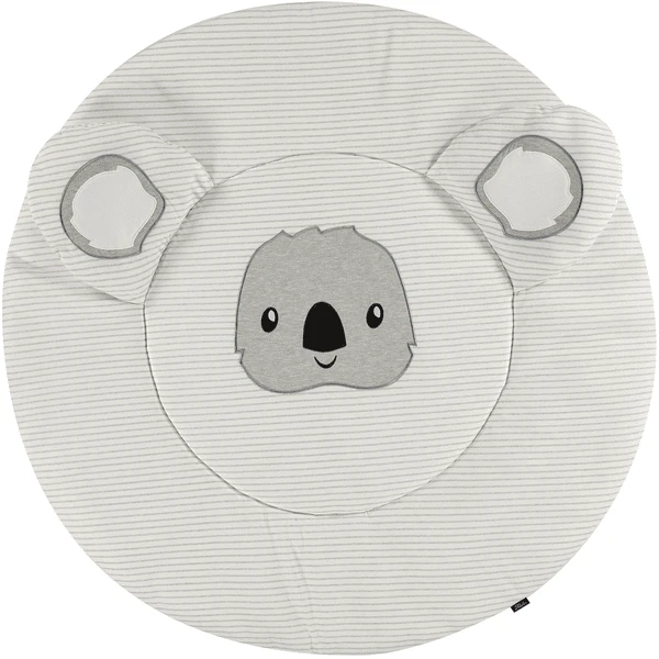Alvi® Krabbeldecke Rund 3D Ringlets Koala Gray Ø100cm