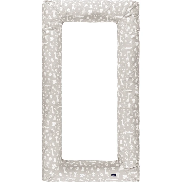 Alvi® Nestchen-Carré Zootiere Taupe 70 X 140 Cm