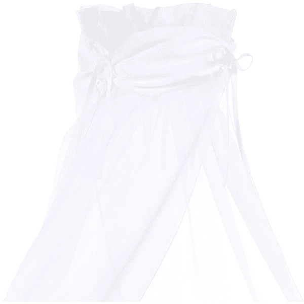 Babybay Himmelstoff Weiß/weiß 200 X 135 Cm