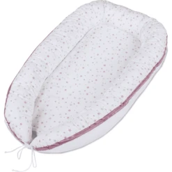 Babybay® Kuschelnest Weiß Sternemix Sand/beere
