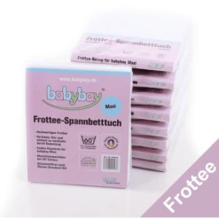 Babybay Maxi Spannbetttuch Frottee Weiß 89 X 50 Cm