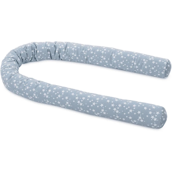 Babybay Nestchenschlange Piqué Azurblau Sterne Weiß