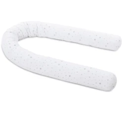 Babybay® Nestchenschlange Piqué Passend Für Kinderbetten, Weiß Sternemix Sand/azurblau