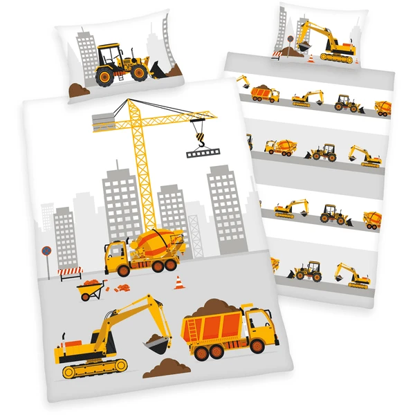 Babybest® Bettwäsche Baustellenfahrzeuge 100 X 135 Cm