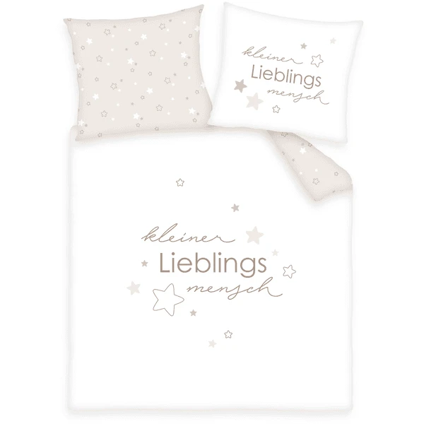 Babybest® Bettwäsche Kleiner Lieblingsmensch Beige 80 X 80 Cm