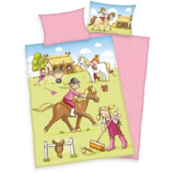 Babybest® Bettwäsche Ponyhof 100x135 Cm