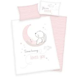 Babybest® Flanell-Bettwäsche Bunny 100 X 135 Cm