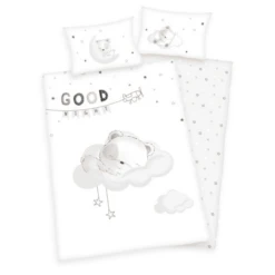 Babybest® Flanell-Bettwäsche Sleeping Little Bear 100 X 135 Cm