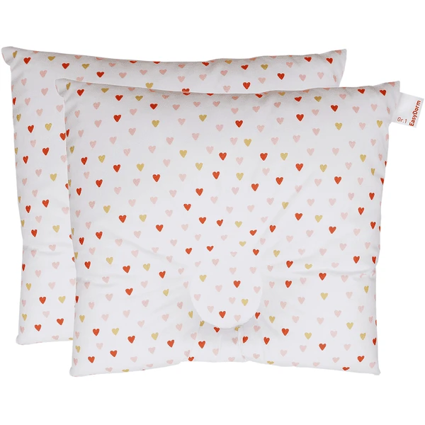 BabyDorm® Präventivkissen EasyDorm Leni Weiß Mit Bunten Herzen – Bild 2