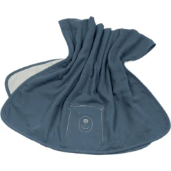Be Be 's Collection Musselin Kuscheldecke Dunkelblau 70 X 100 Cm