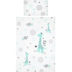 Bebe-jou® Design Bettwäsche Hello Little One Mint 100x135cm