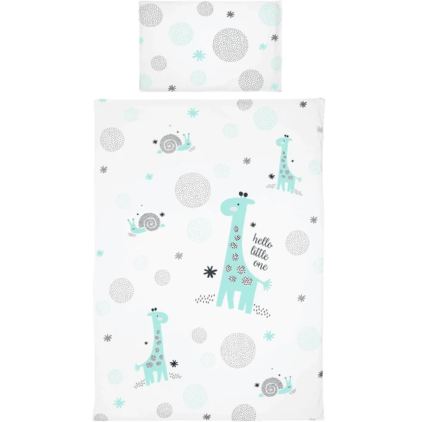 Bebe-jou® Design Bettwäsche Hello Little One Mint 100x135cm