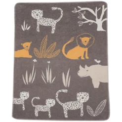 DAVID FUSSENEGGER Babydecke Dschungel Braun 70 X 90 Cm