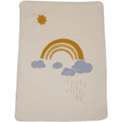 DAVID FUSSENEGGER Decke Regenbogen Rohweiß