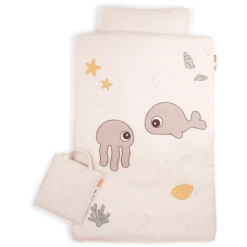 Done By Deer™ Bettwäsche Junior Jelly & Wally 100 X 140 Cm Powder Rosa