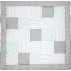 Emma & Noah Krabbeldecke Patchwork Mint 120 X 120 Cm