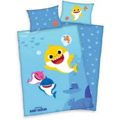 HERDING Bettwäsche Baby Shark 100 X 135 Cm