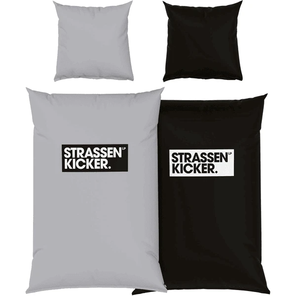 HERDING Bettwäsche Strassenkicker Grau-schwarz 155 X 220 Cm