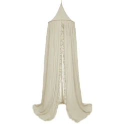 Jollein Baldachin Betthimmel Vintage 245cm Ruffle Nougat