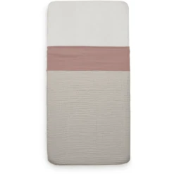 Jollein Bettlaken Wiege 75x100 Cm - Wrinkled - Rosewood