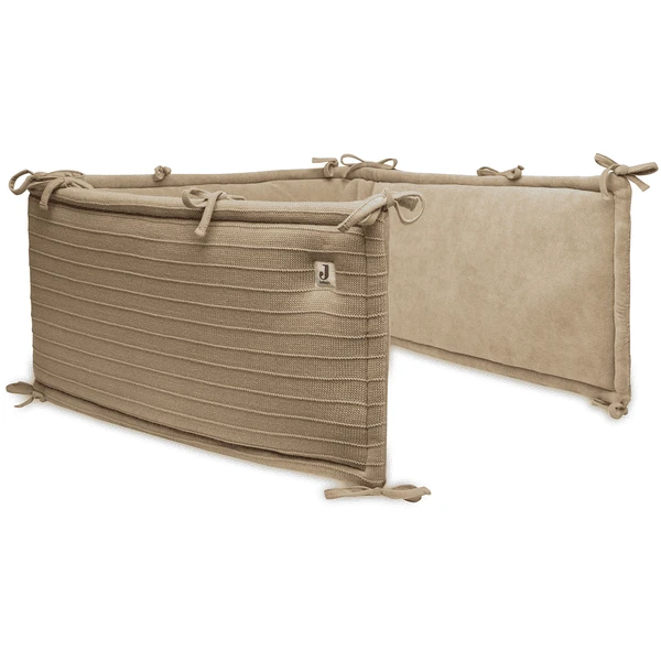 Jollein Bettumrandung/Laufgitterumrandung 30x180cm Pure Knit Biscuit