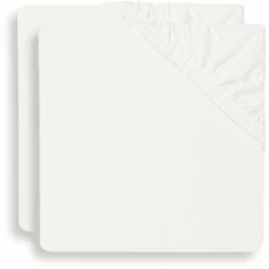 Jollein Jersey Spannbettlaken 2er-Pack Ivory 60x120 Cm