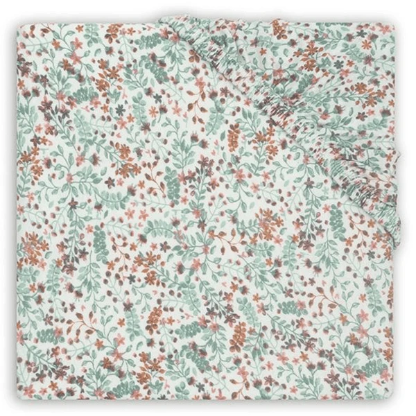 Jollein Jersey Spannbettlaken Laufstallmatratze Bloom 75 X 95 Cm