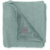 Jollein Strickdecke River Knit Ash Green Coral Fleece 100 X 150 Cm