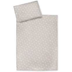 JULIUS ZÖLLNER Bettwäsche Organic Zweige Taupe 100 X 135 Cm