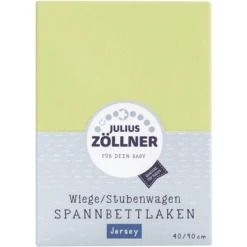 JULIUS ZÖLLNER Spannbetttuch Jersey Für Wiege Grün