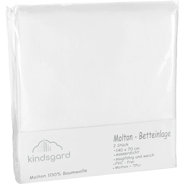Kindsgard Betteinlagen Tistap 2er-Pack 70 X 140 Cm Weiß
