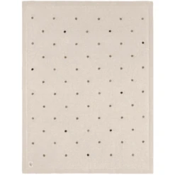 LÄSSIG Babydecke Gestrickt Dots Nature 80 X 100 Cm