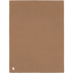 LÄSSIG Babydecke Gestrickt Nubs Light Brown 80 X 100 Cm