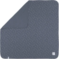 LÄSSIG Babydecke Triangle Blue 80 X 80 Cm