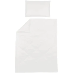 Meyco Bettwäsche Kinderbett 100 X 135 Cm Uni Offwhite