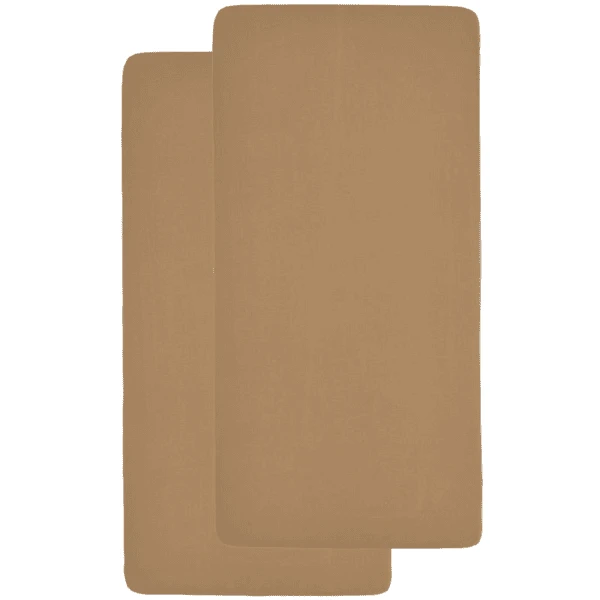 Meyco Jersey Spannbettlaken 2er Pack 60 X 120 Toffee