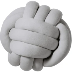 Nordic Coast Company Knotenkissen Jersey Grau