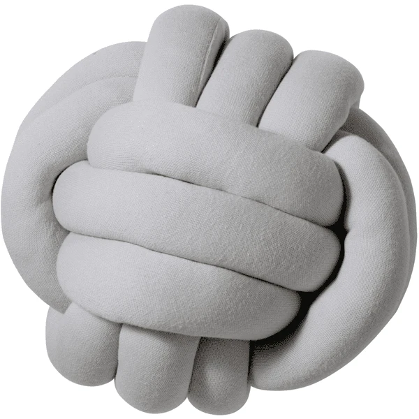 Nordic Coast Company Knotenkissen Jersey Grau