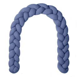 Nordic Coast Company Nestchenschlange Geflochten Jersey Blau