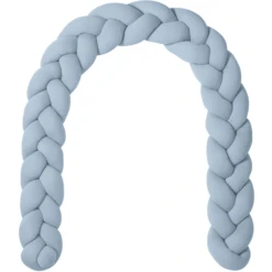 Nordic Coast Company Nestchenschlange Geflochten Jersey Hellblau