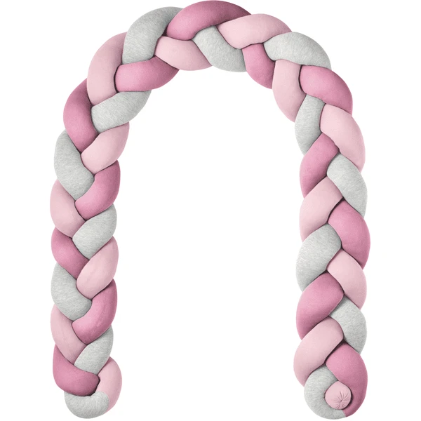 Nordic Coast Company Nestchenschlange Geflochten Trio Rosa/beere/grau