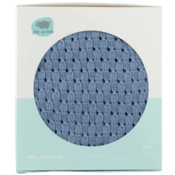 Pink No More Leichte Strickdecke 80x100 Cm Baby-Accessoires Blau