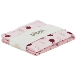 Pippi Babydecke 2er Pack Silver Rosa