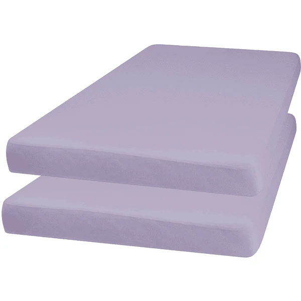Playshoes Jersey Spannbettlaken 2er-Pack Flieder