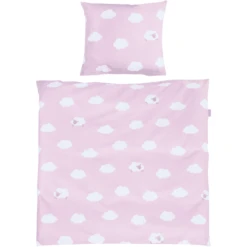 Roba Wiegenbettwäsche 2-teilig Kleine Wolke Rosa 80 X 80 Cm