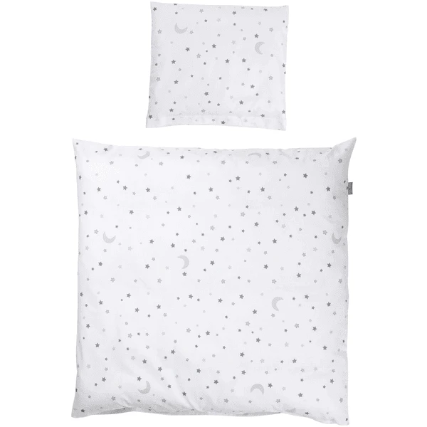 Roba Wiegenbettwäsche 2-teilig Sternenzauber Grau 80 X 80 Cm