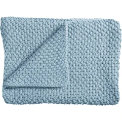 Schardt Baby-Strickdecke 75 X 100 Cm Hellblau